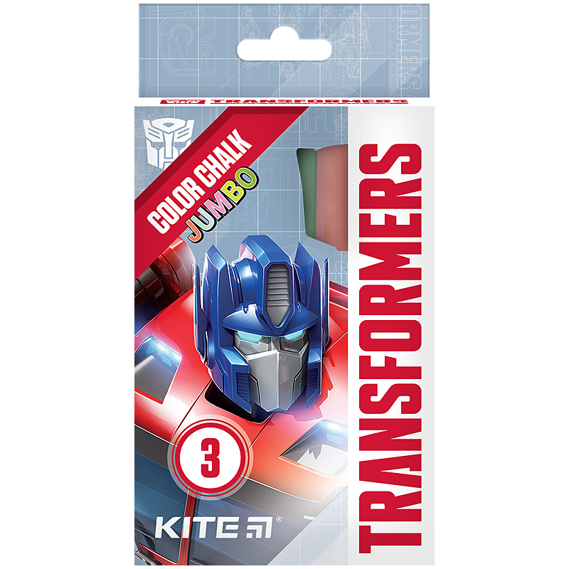 Colored chalk 3 colors. "Kite" /TF24-077/ Jumbo "Transformers" (1/20/120)