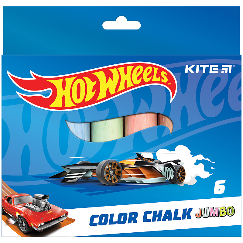 Colored chalk 6 colors. "Kite" /HW24-073/ Jumbo "Hot Wheels" (1/20/60)