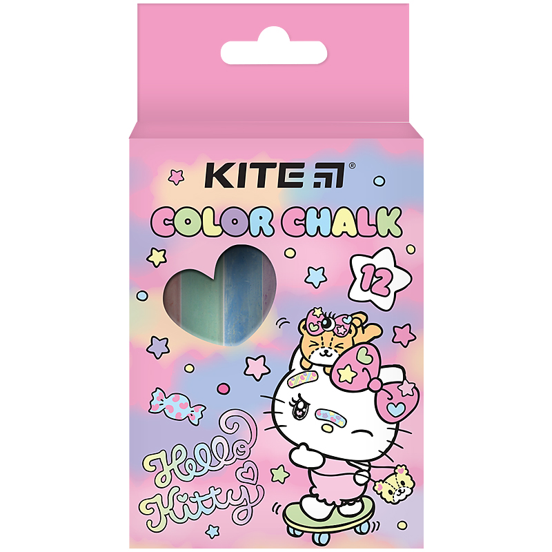 Крейда кольорова 12кол. "Kite" /HK24-075/ "Hello Kitty" (1/12/288)