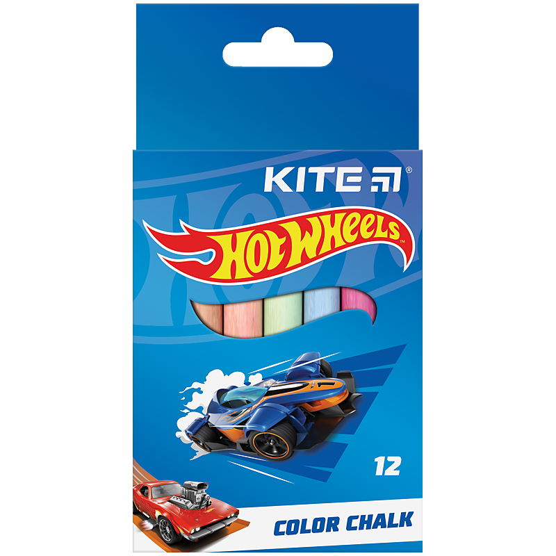 Крейда кольорова 12кол. "Kite" /HW24-075/ "Hot Wheels" (1/12/288)