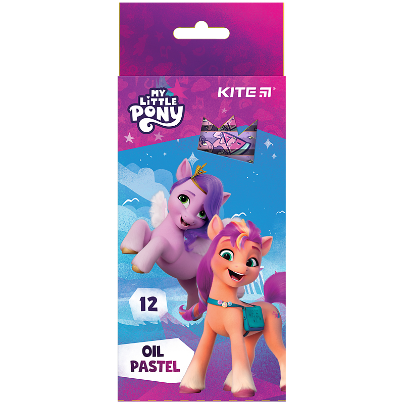Пастель масляна "Kite" /LP24-071/ 12 кольорів "My Little Pony" (1/12/144)