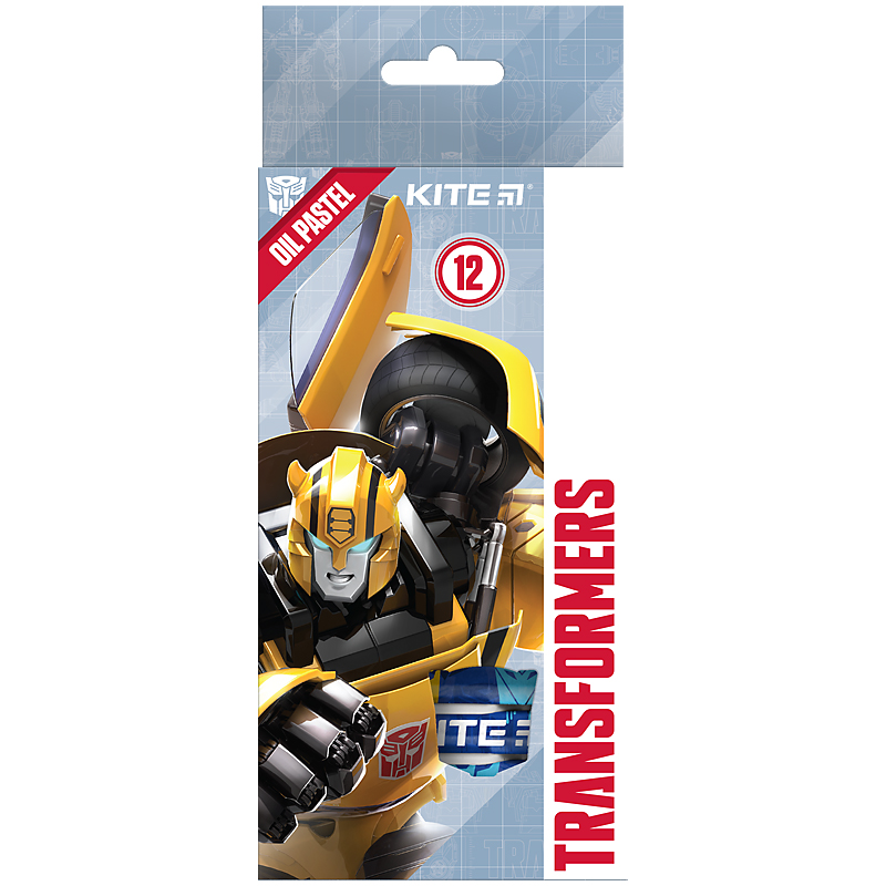Пастель масляна "Kite" /TF24-071/ 12 кольорів "Transformers" (1/12/144)