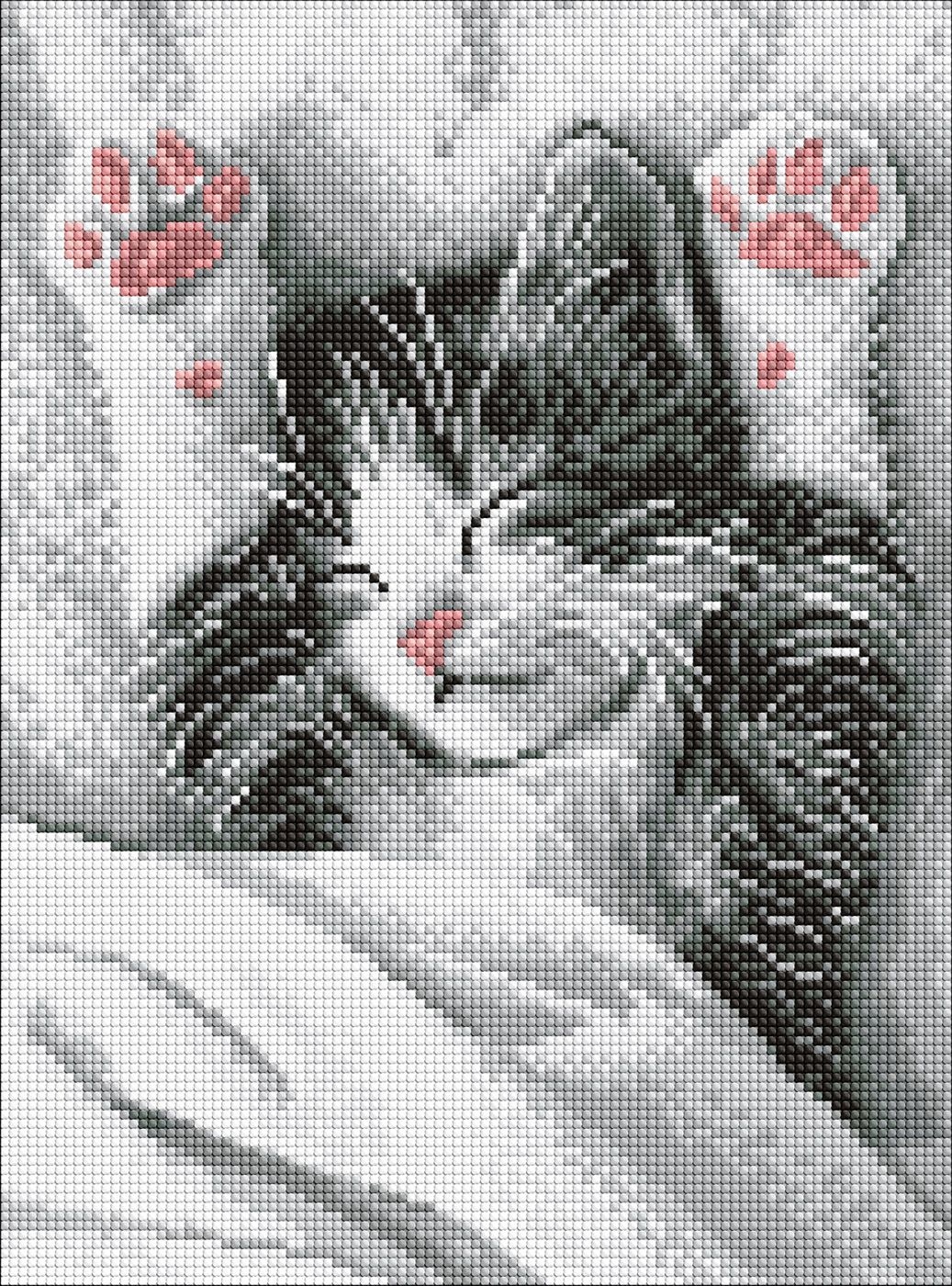 Diamond mosaic "Ideyka" /AMO20204/ "Murry morning" 30*40cm