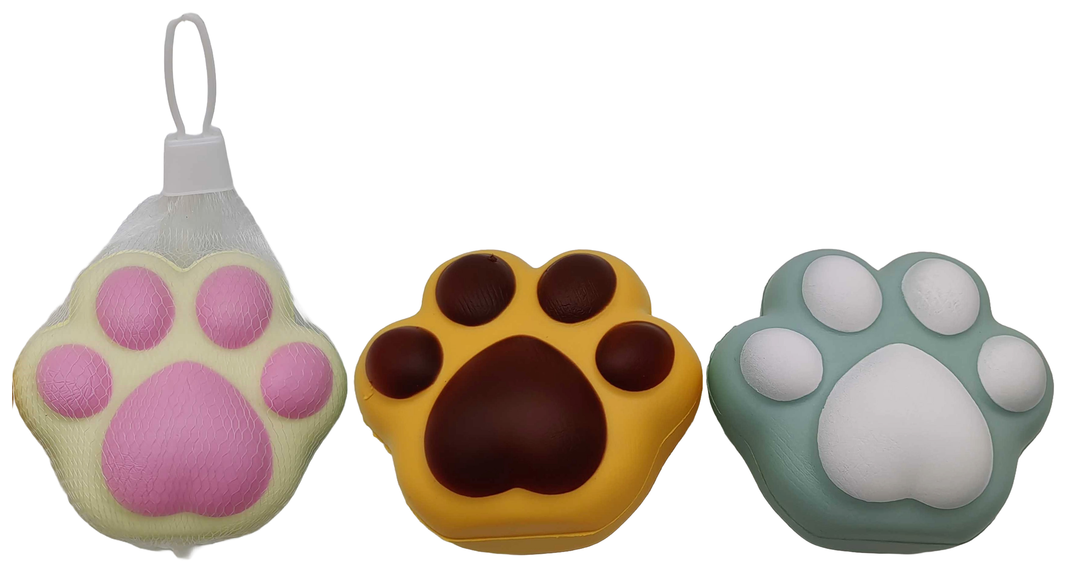 Antistress toy /2401-4/ aroma squash "Paw" 9cm (12)