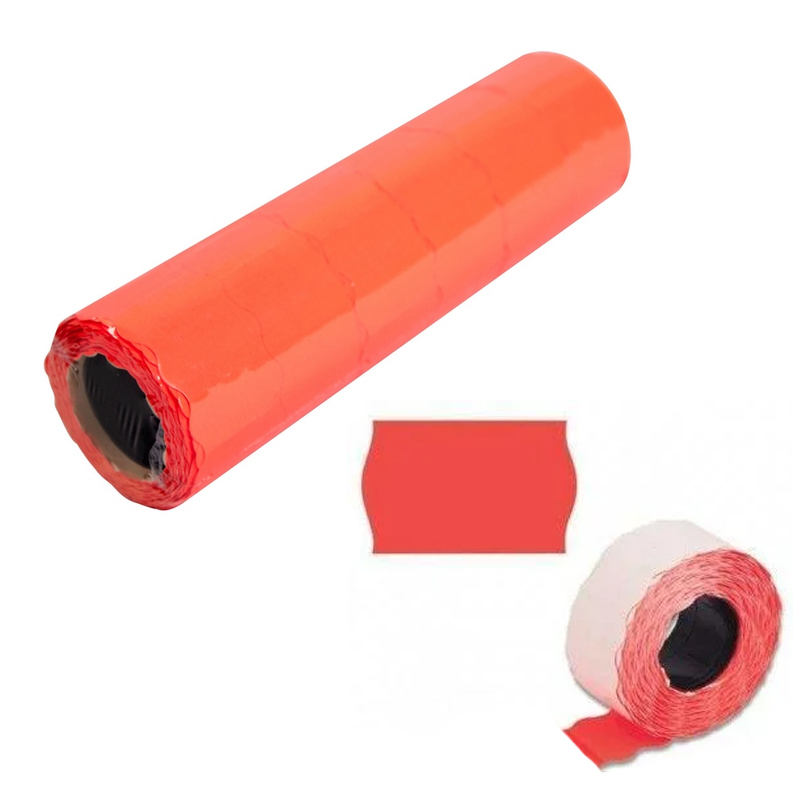 Price tag A12 /26*12/ (3m) red (6/858)