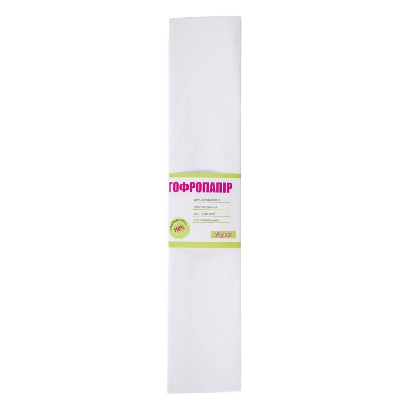 Corrugated paper "1B" /701530/ 50cm*200cm white 110% (10/200)