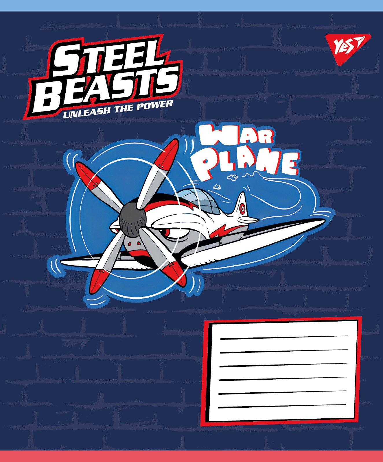 Student's notebook "YES" 12 sheets # /767709/ "Steel Beasts" (25/500)