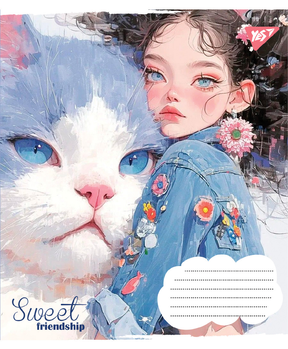 Student's notebook "YES" 12 sheets == /767862/ "Sweet Friendship" (25/500)