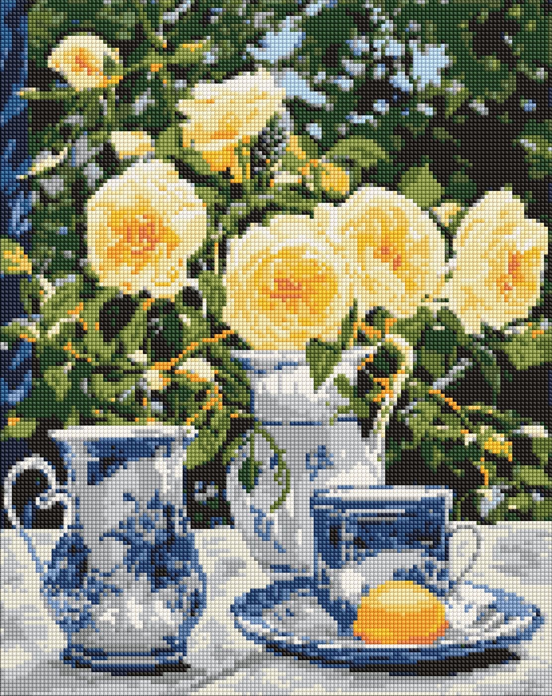 Diamond mosaic "Ideyka" /AMO7982/ "Elegant tea party" 40*50cm