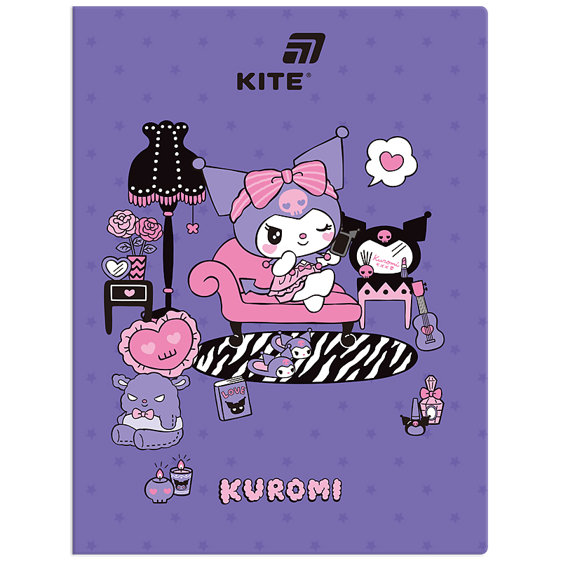 Folder with A4 files "Kite" /HK25-249-1/ 20 files Kuromi Kuromi (1/12)