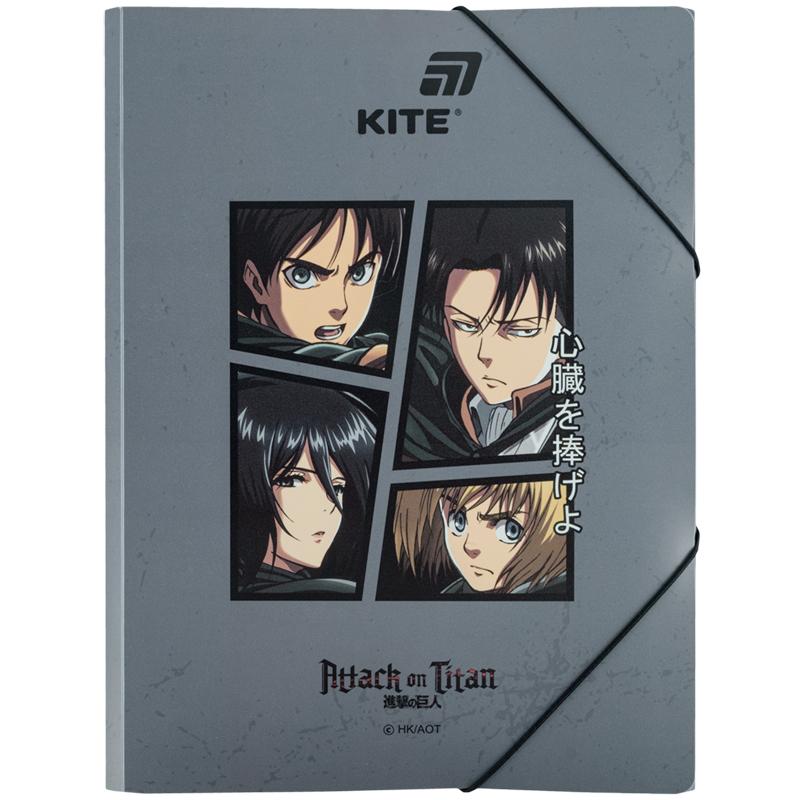 Folder on rubber bands A4 "Kite" /AT25-247/ Attack on Titan (1/12)