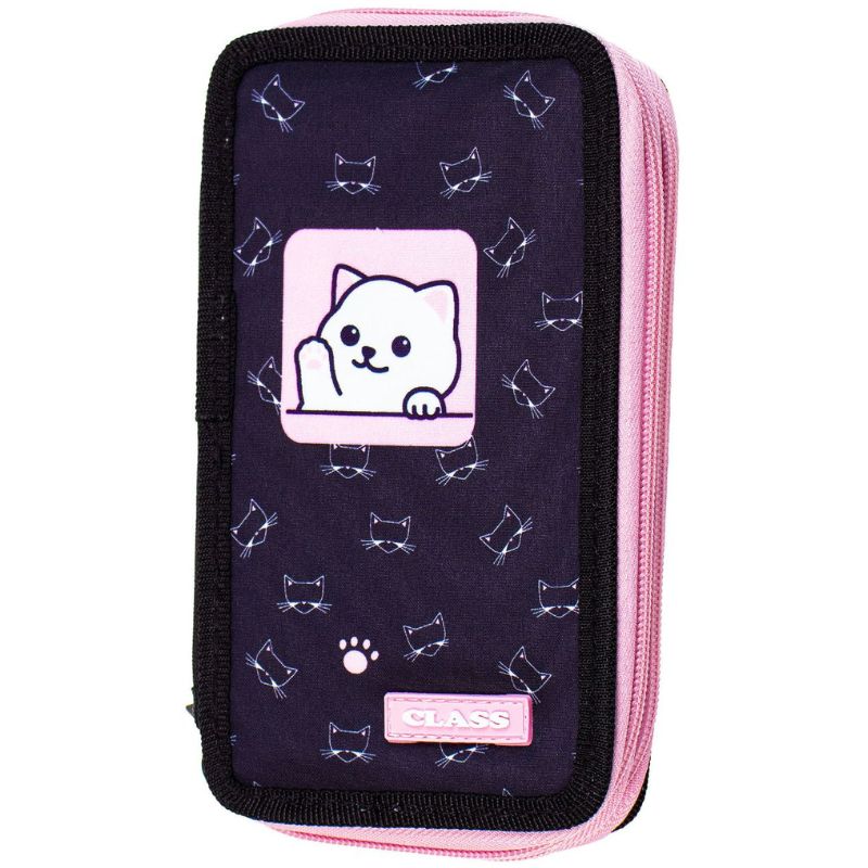 Pencil case "CLASS" /26303C/ 2 compartments, empty, "Kitty" (1/12/72)