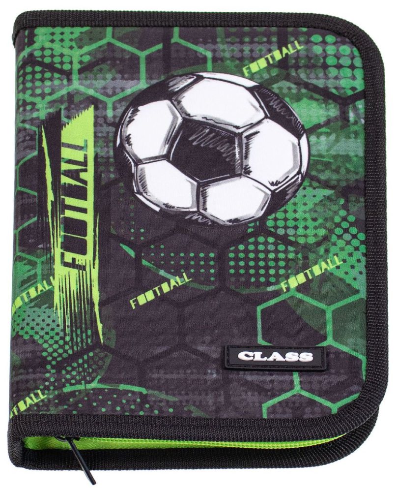 Пенал "CLASS" /26008C/ 1 відділення, пустий, "Football" (1/12/72)
