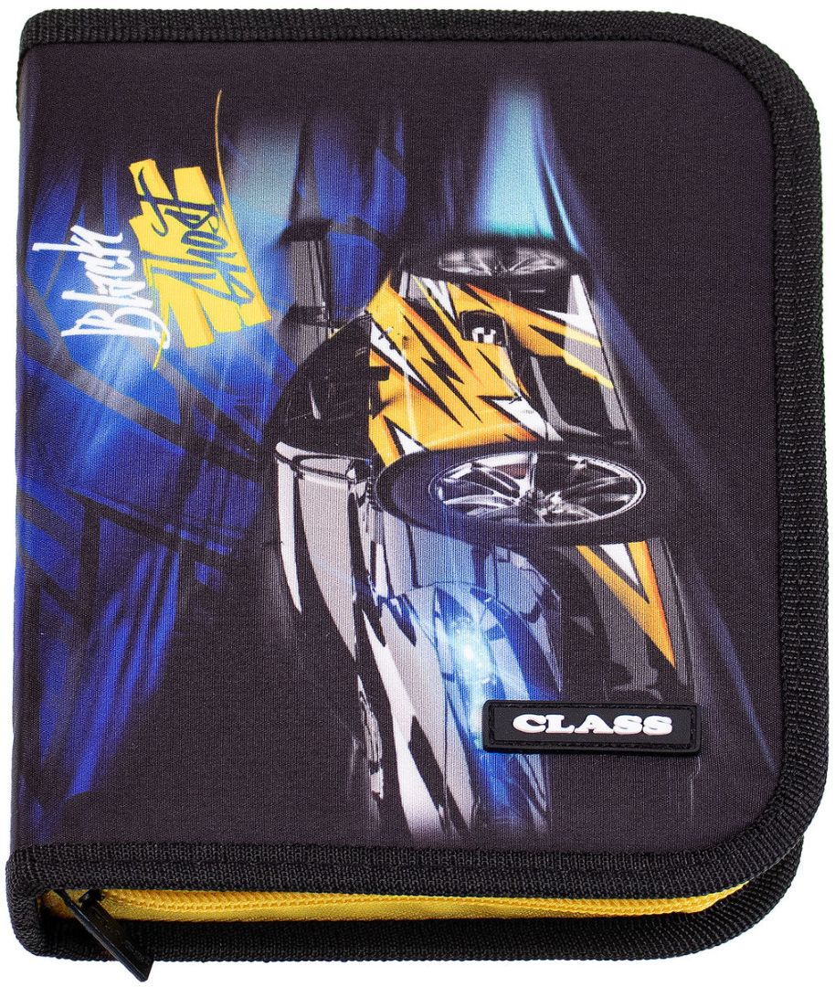 Pencil case "CLASS" /26210C/ 1 compartment, empty, 2 flaps, "Car" (1/12/72)