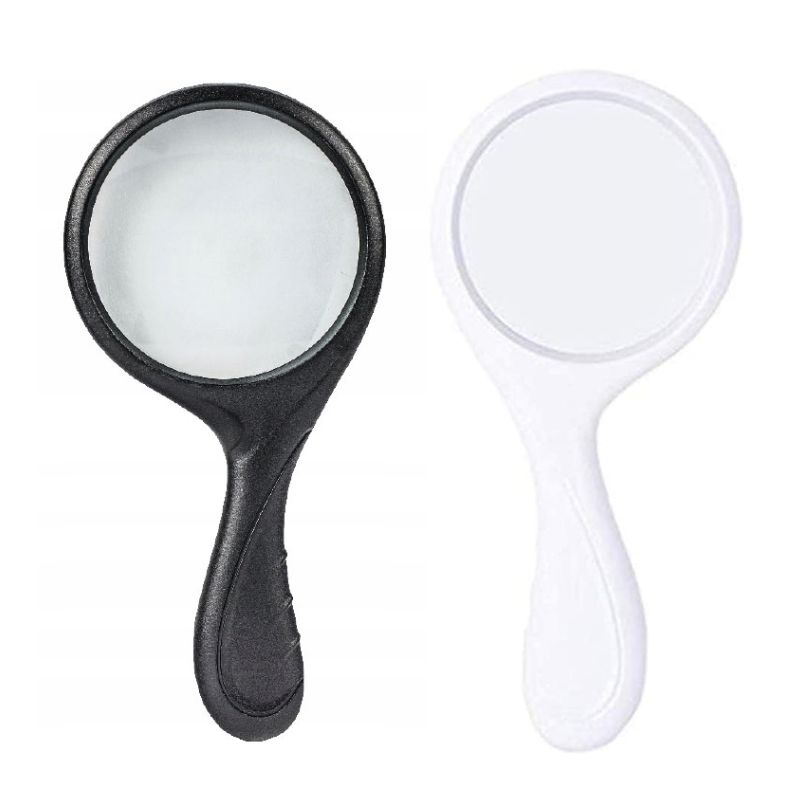 Magnifying glass /8807=88007/ with a bent handle 3*90mm in a box (1/12)