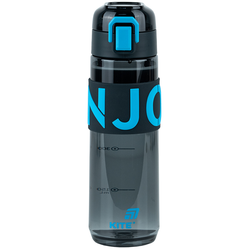 Water bottle "Kite" /K25-1233-2/ 680 ml, black and blue (1/60)
