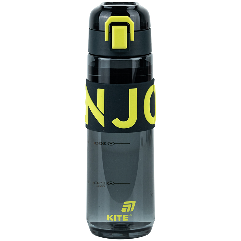 Water bottle "Kite" /K25-1233-1/ 680 ml, black and yellow (1/60)