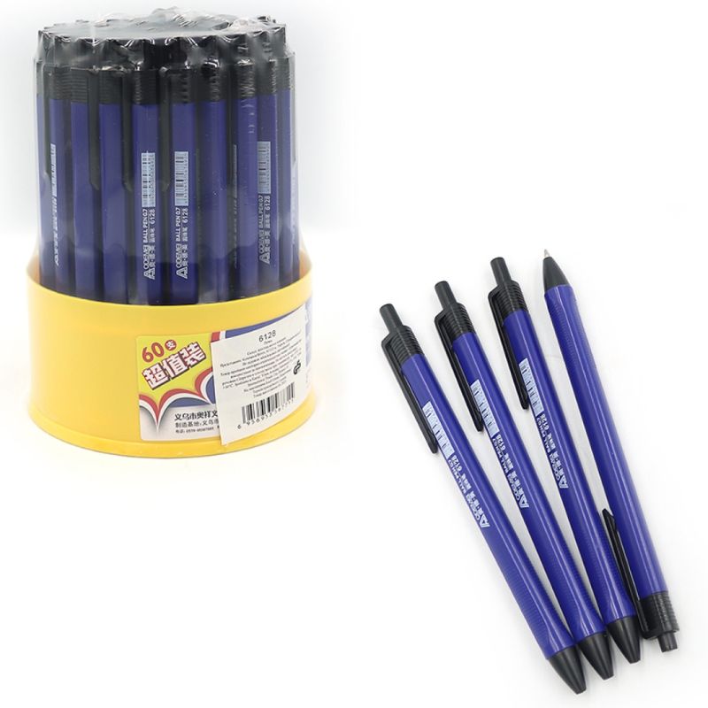 Automatic ballpoint pen "AODEMEI" /6128/ 0.7mm, blue (60)