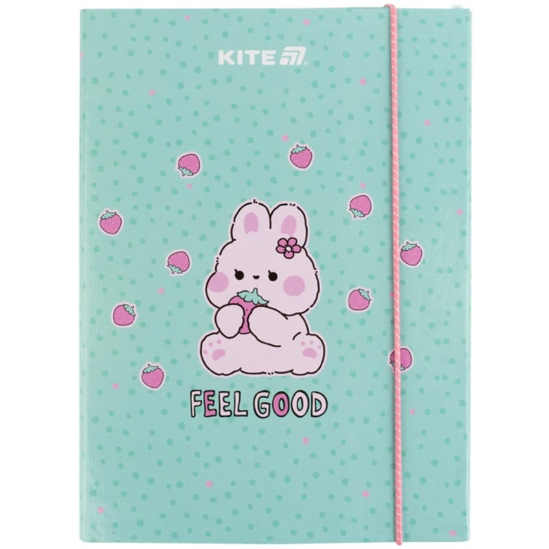 Folder for notebooks "Kite" /K25-210-1/ B5 on elastic cardboard, Feel Good (1/10)