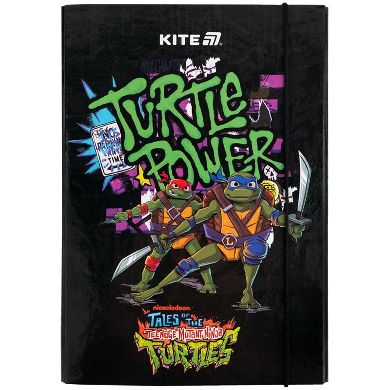 Folder for notebooks "Kite" /NT25-210/ B5 on elastic cardboard, TMNT Tales of the TMNT (1/10)