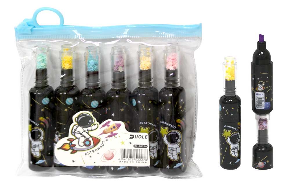 Text marker "WB" /DL-2028A/ "Cosmos" 6 pcs./pack (1/24/288)