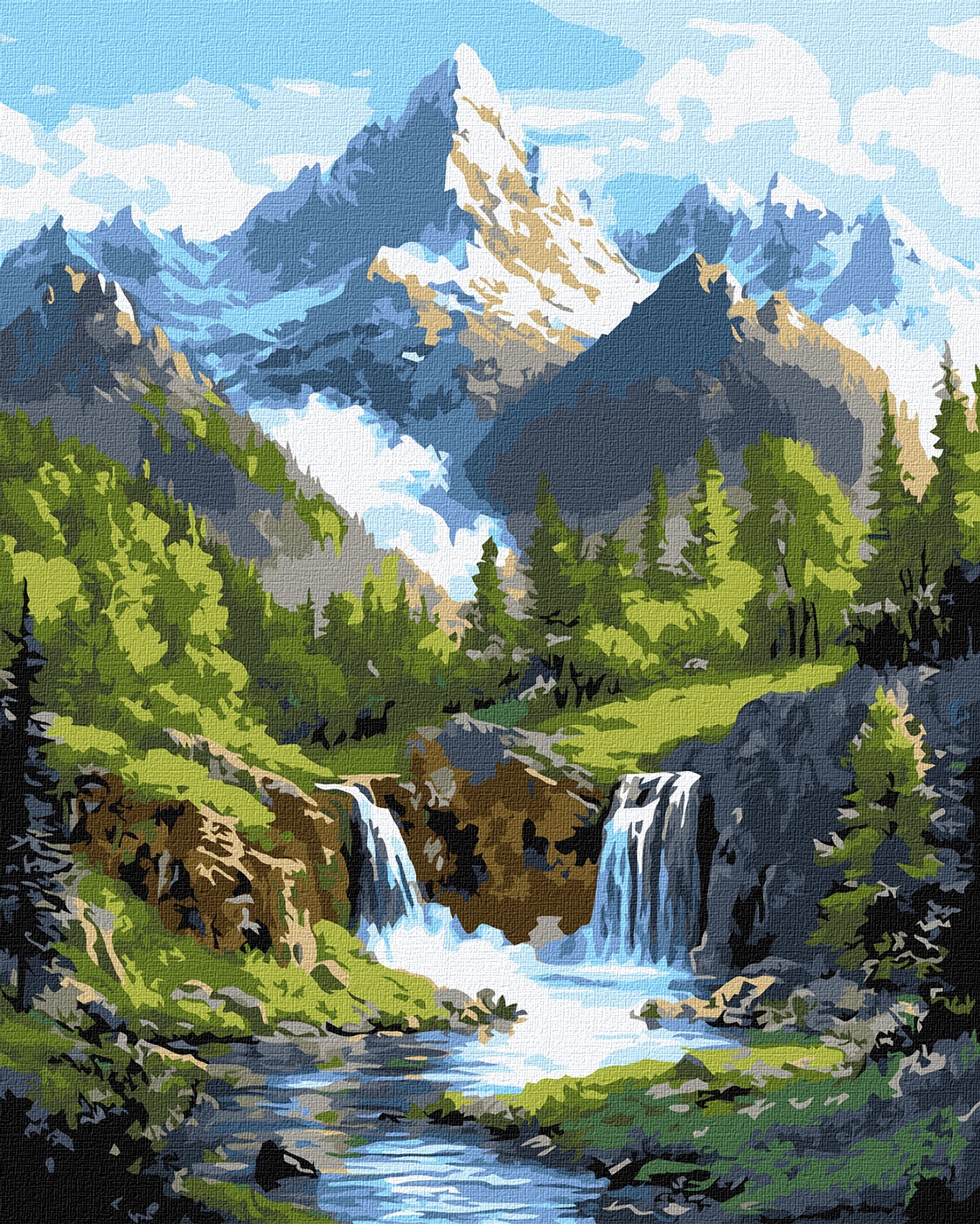 Painting by numbers "Ideyka" /KHO6401/ "Mountain landscapes" 40*50 cm