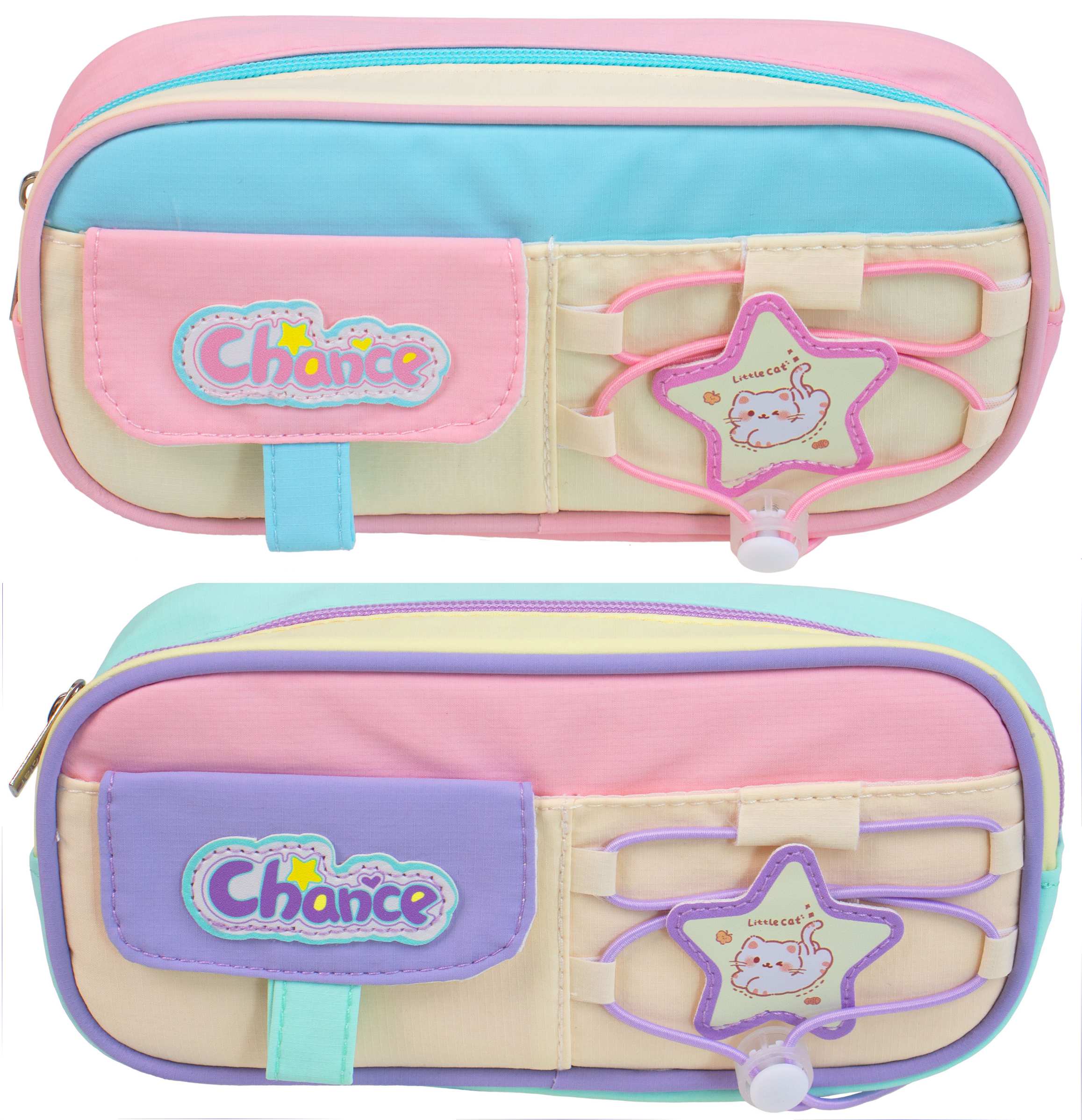 Pencil case "SAFARI" /26700S/ 1 compartment, with pocket, 22.5x6x10cm, mix (1/24/144)