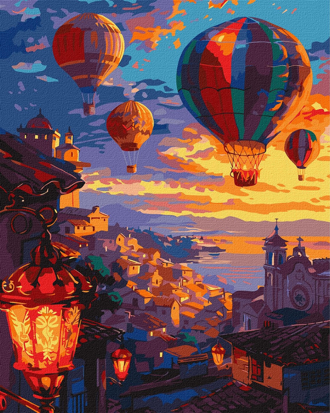 Painting by numbers "Ideyka" /KHO6451/ "Balloon Sky" 40*50cm
