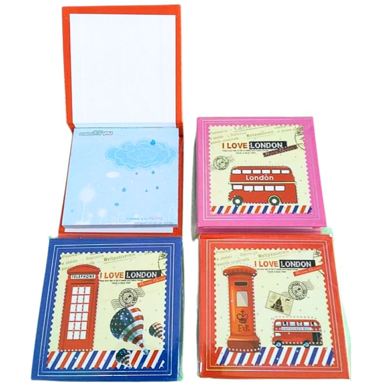 Notebook for children 8*8cm/70 sheets /BT-023/ "London", mix4 (12)
