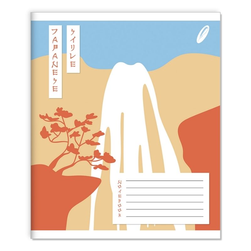 Student's notebook "Feather" 96 sheets # /TV-6/ #1014 Japanese style newsprint 55 g/m2 (10/120)