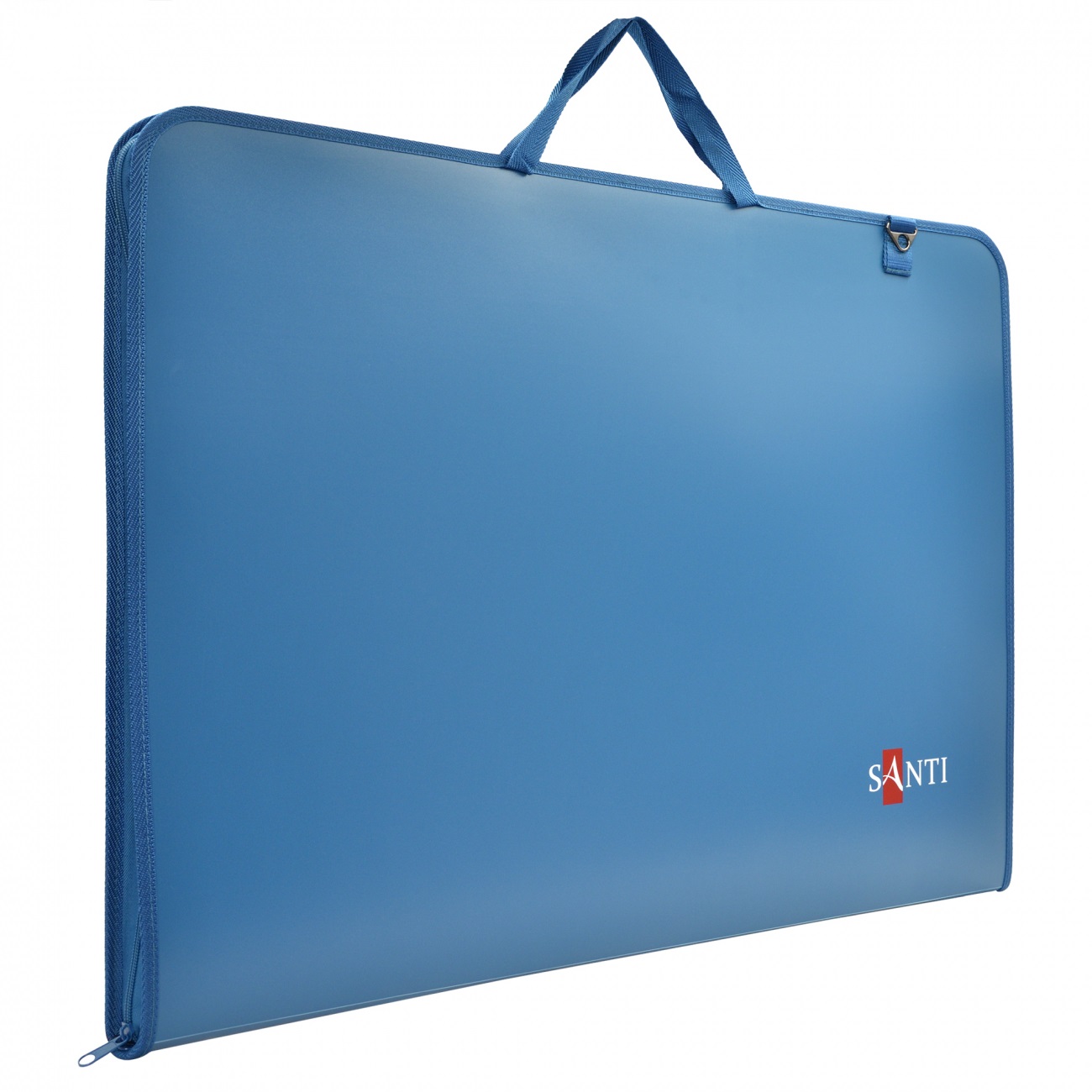 A2 briefcase folder for Sketches "SANTI" /492285/ with fabric handles, blue (1/12)