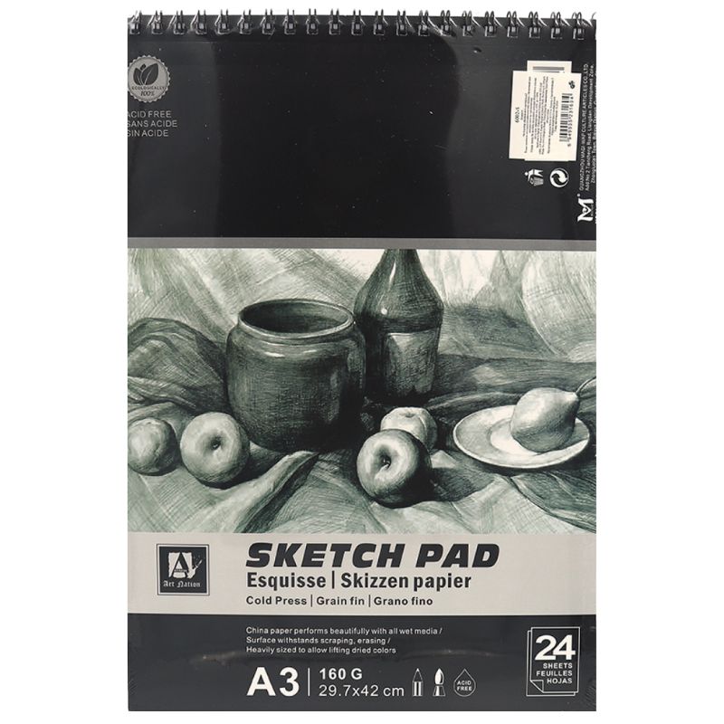 Sketchbook A3/24 sheets. "Art Nation" /6002-S/ 160g/m2 (1/24)