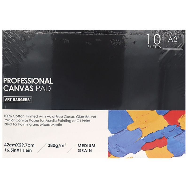 Album for acrylic and oil paints A3/10 "Art rangers" /CAA338010/ CANVAS PAD 380g/m2 (1/24)