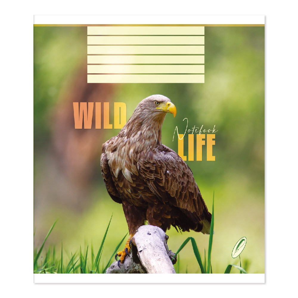 Student's notebook "Feather" 60 sheets # /TV-315/ #0254 Wild nature offset paper 50-53 g/m2 (15/180)