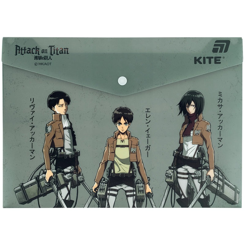 Папка на кнопці А4 "Kite" /AT25-244/ Attack on Titan Season 1-3 (1/12)