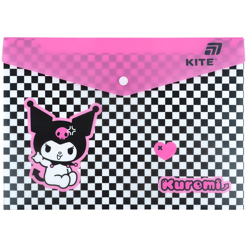 Папка на кнопці А4 "Kite" /HK25-244-2/ Kuromi (1/12)