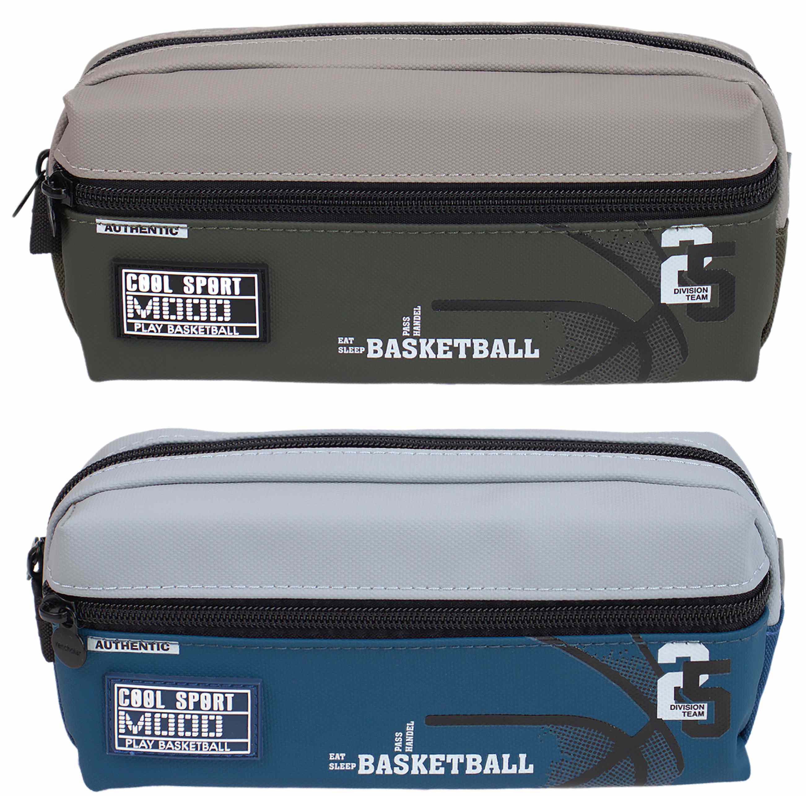 Пенал "SAFARI" /26756S/ 1 відділення, з кишенею, 21,5х6х9,5см, мікс (1/24/144)
