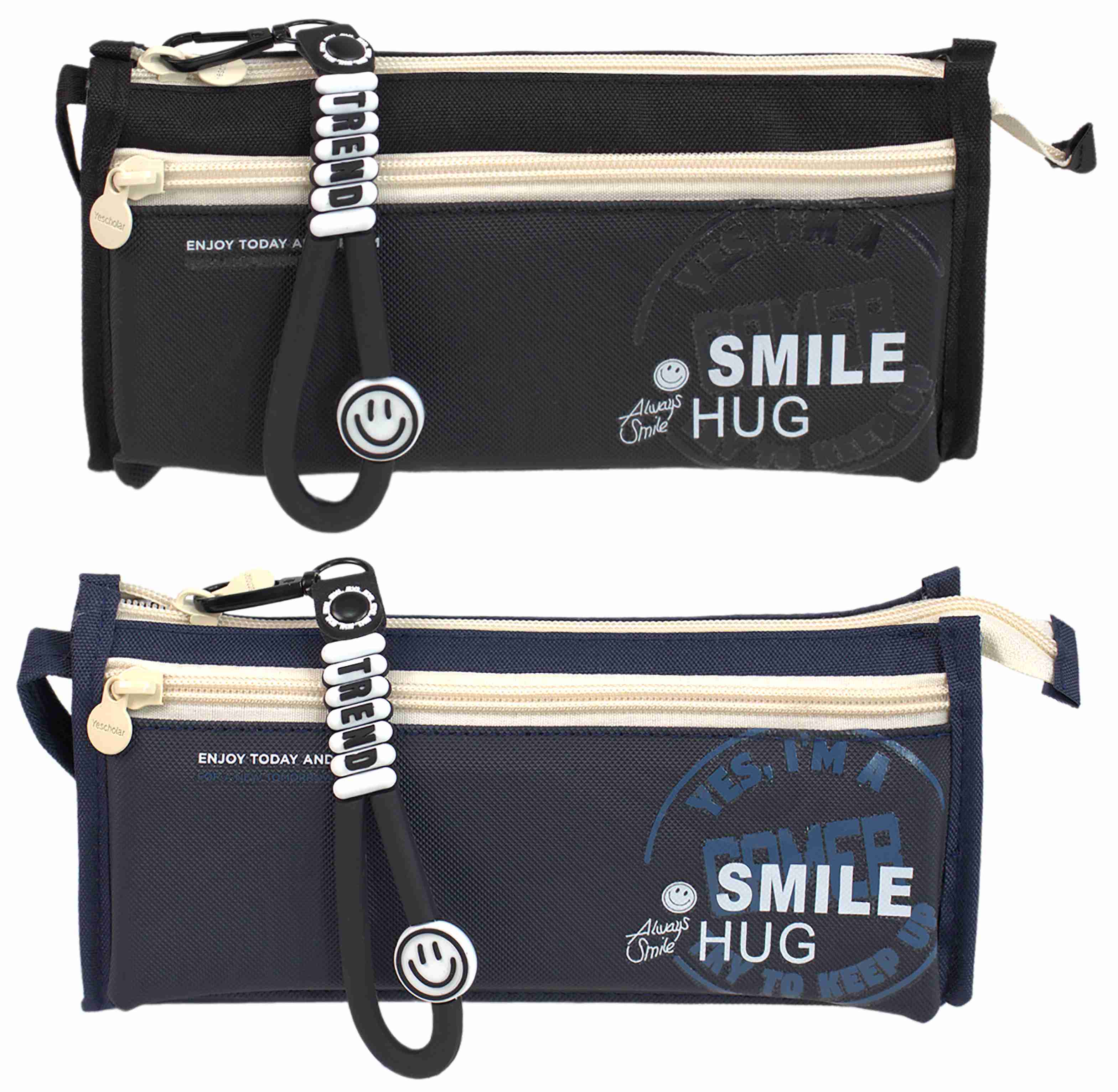 Pencil case "SAFARI" /26757S/ 1 compartment, with a pocket, 22x6x10 cm, mix (1/24/144)