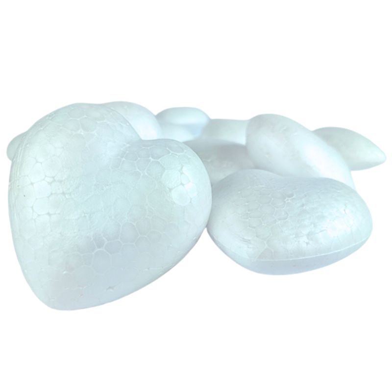Styrofoam blank "Diamond handles" /220170/ "Heart" 8.5 cm, 20 pcs in a pack