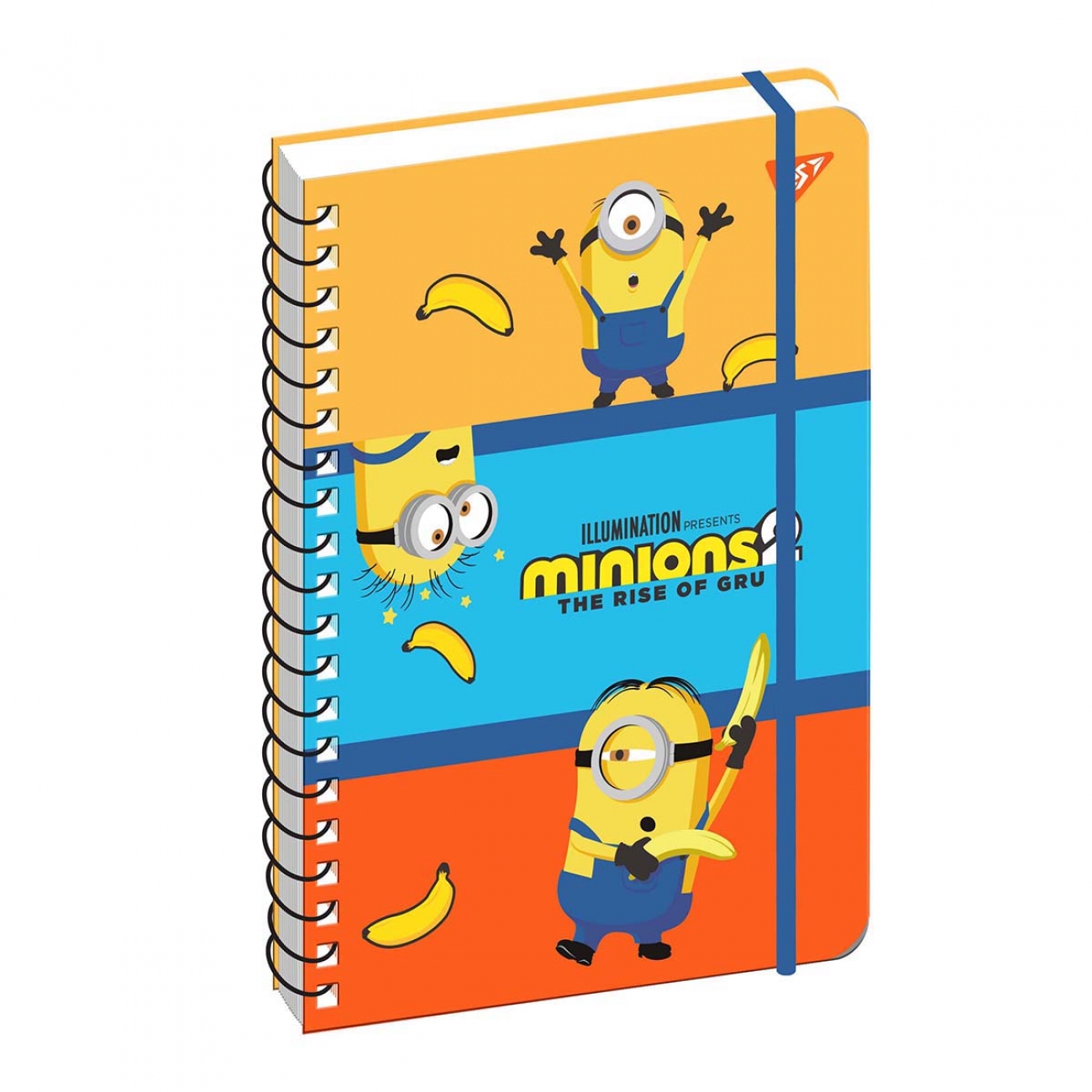 Notepad A5/80 double spiral with eraser "YES" /151773/ "Minions" (1/10/20)