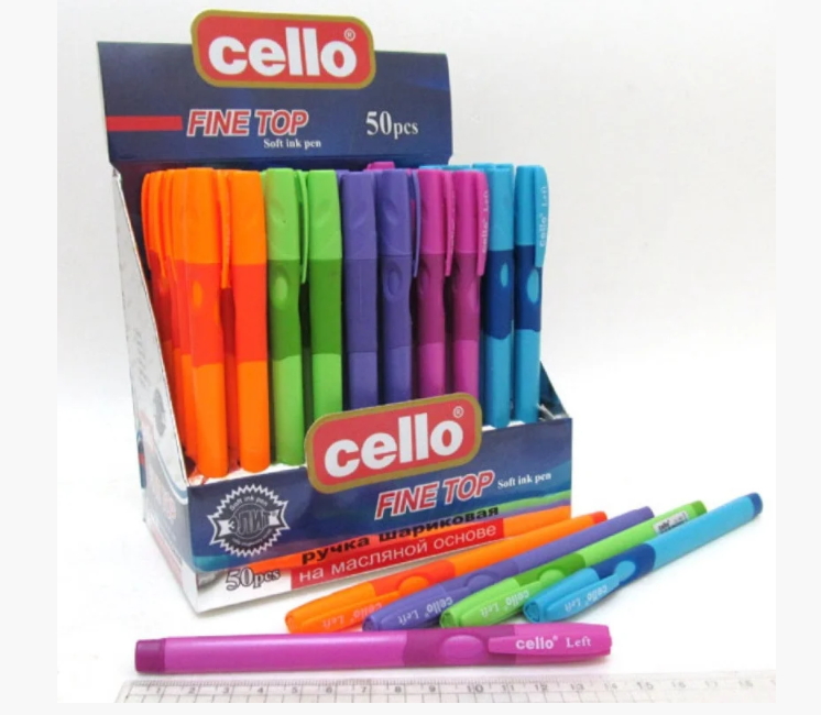 Ballpoint pen "Cello" 1361-L /DSCN3178-L/ blue LEFT HAND (50/1000)