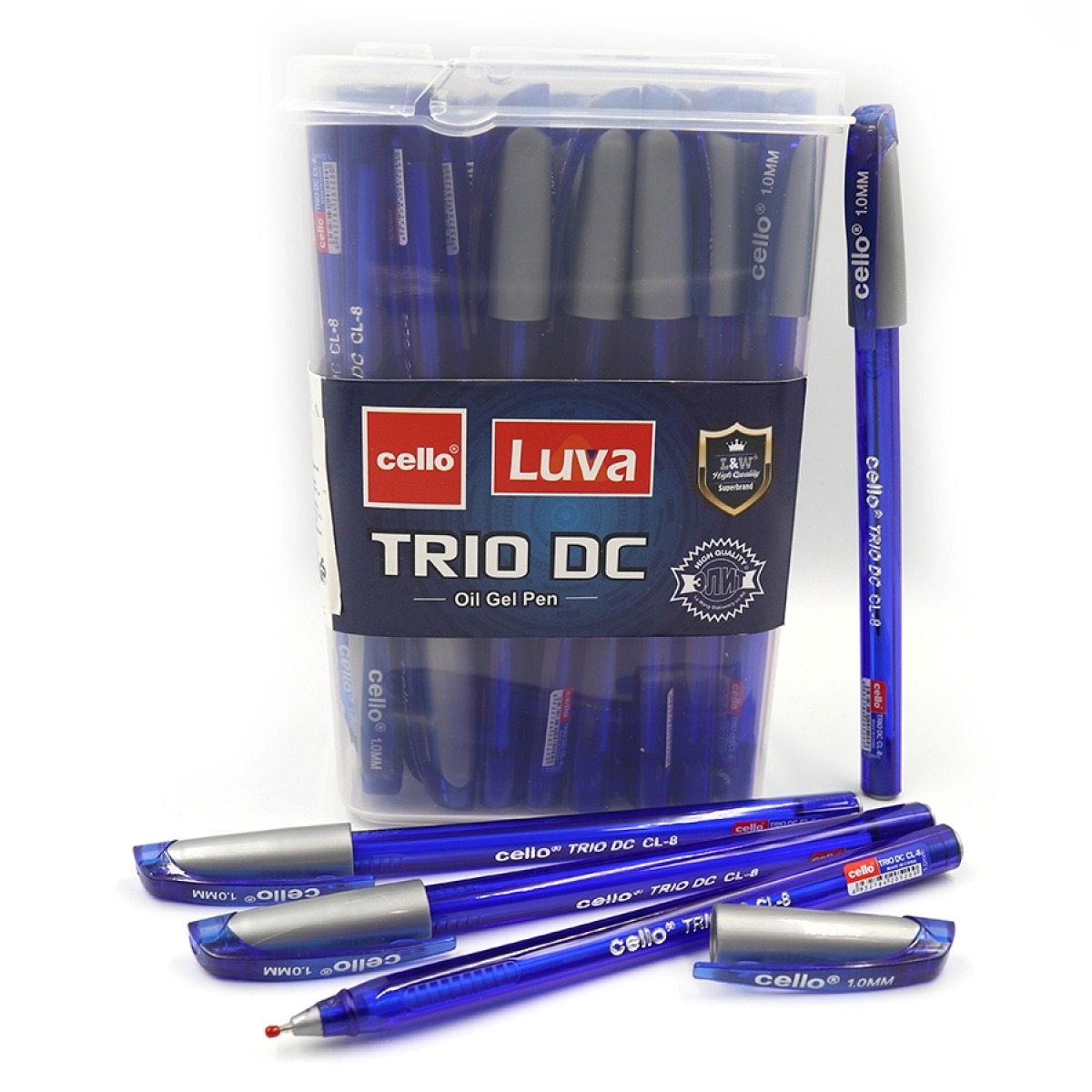 Ballpoint/oil pen CELLO /CL-8TS/ "Trio DC" in a jar (50/1200)