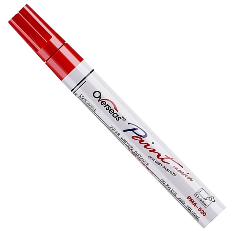 Marker paint "Overseas" /DSCN7501-RE/ red (12/144)