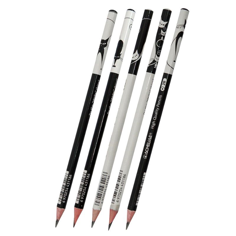 Pencil h/g "Acmeliae" /43207/ 2B "White& Black" (12/144)