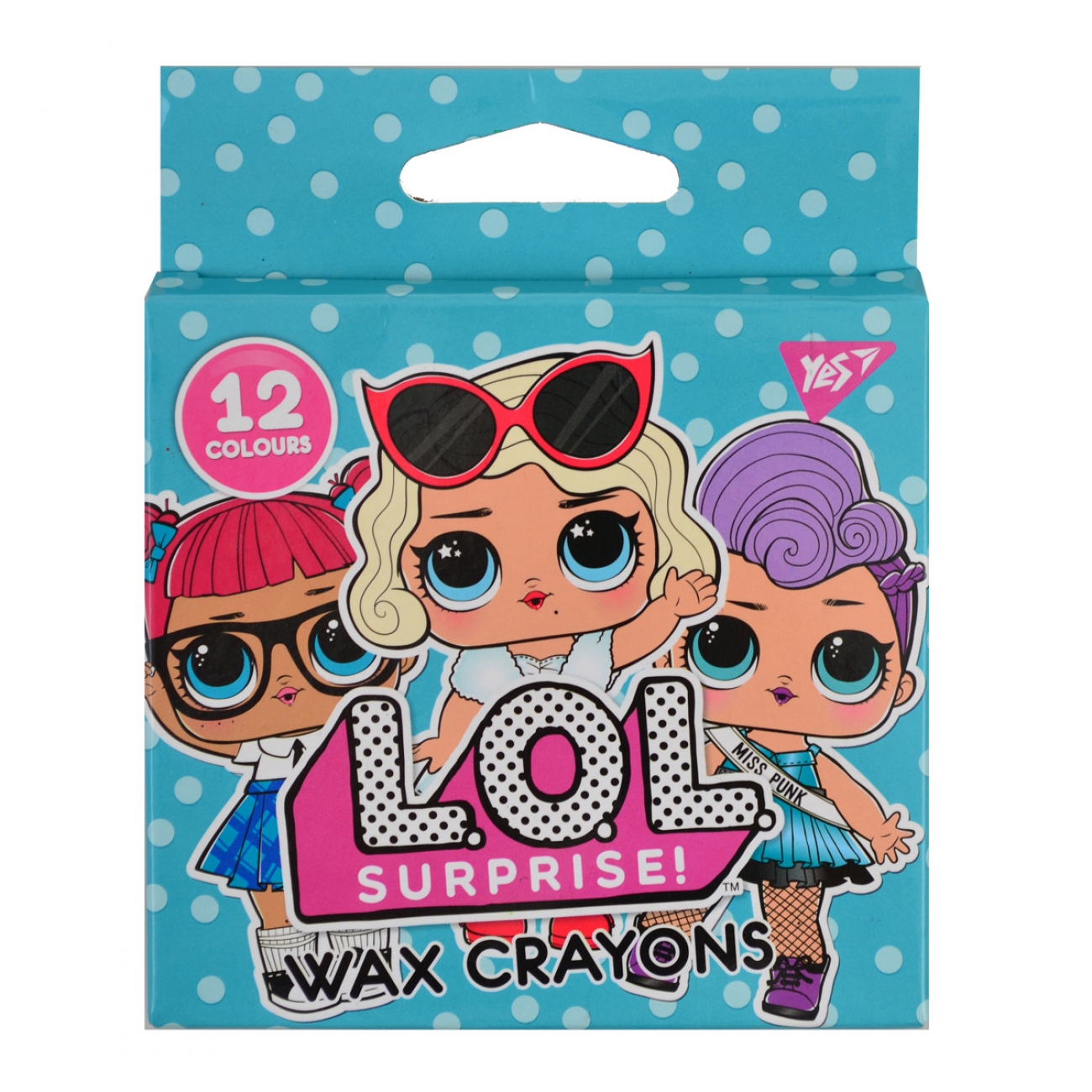 Wax pencils 12 col. "YES" /590136/ "LOL Juicy" 7*90mm (1/30/240)