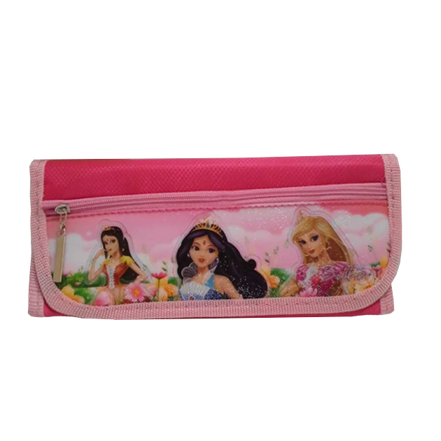 Pencil case "Leader" /HS-9714В/ "Princesses" pink (1/48/192)