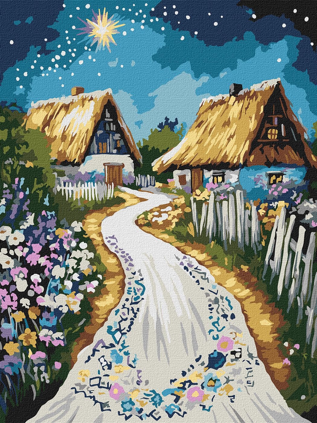 Картина за номерами "Ідейка" /KHO5161/ "Хатина" 30*40см
