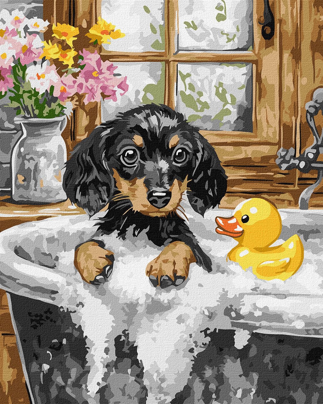 Painting by numbers "Ideyka" /KHO6815/ "Bathing day" 40*50 cm