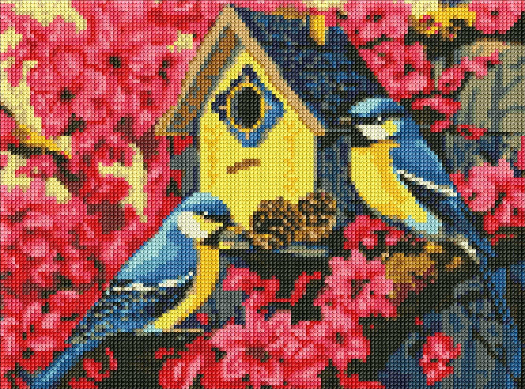 Diamond mosaic "Ideyka" /AMC7848/ "Cozy birdhouse" 30*40cm roll