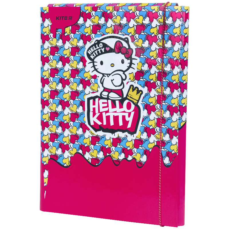 Папка для праці А4 карт/лам "Kite" /HK21-213/ Hello Kitty на гум. (1/5/20)